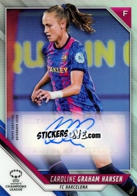 Sticker Caroline Graham Hansen - UEFA Women’s Champions League Chrome 2021-2022 - Topps