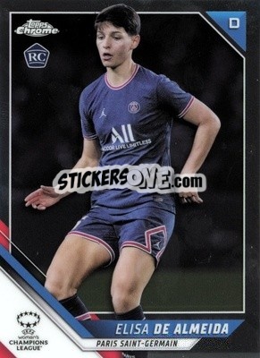 Sticker Elisa DE ALMEIDA - UEFA Women’s Champions League Chrome 2021-2022 - Topps