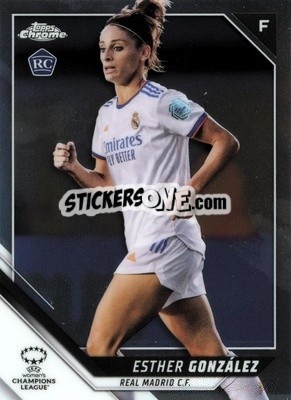 Sticker Esther Gonzalez - UEFA Women’s Champions League Chrome 2021-2022 n. 53 - Topps