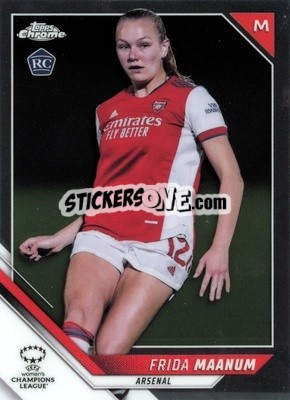Sticker Frida Maanum - UEFA Women’s Champions League Chrome 2021-2022 n. 46 - Topps