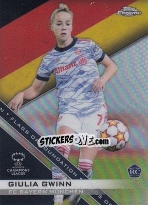 Sticker Giulia Gwinn - UEFA Women’s Champions League Chrome 2021-2022 n. FF-10 - Topps