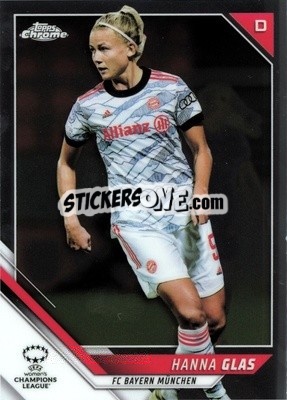 Cromo Hanna Glas - UEFA Women’s Champions League Chrome 2021-2022 n. 42 - Topps