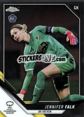 Sticker Jennifer Falk - UEFA Women’s Champions League Chrome 2021-2022 - Topps