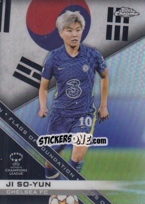 Sticker Ji So-Yun - UEFA Women’s Champions League Chrome 2021-2022 n. FF-4 - Topps