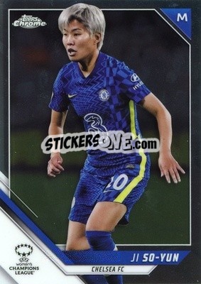 Sticker Ji So-Yun - UEFA Women’s Champions League Chrome 2021-2022 n. 74 - Topps