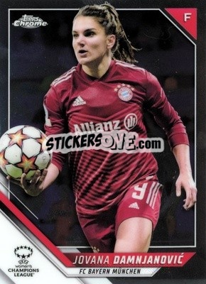 Cromo Jovana Damnjanovic - UEFA Women’s Champions League Chrome 2021-2022 - Topps