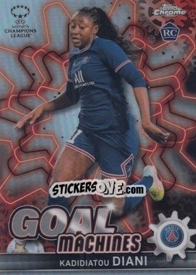 Sticker Kadidiatou Diani - UEFA Women’s Champions League Chrome 2021-2022 n. GM-10 - Topps