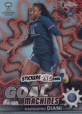 Sticker Kadidiatou Diani - UEFA Women’s Champions League Chrome 2021-2022 - Topps