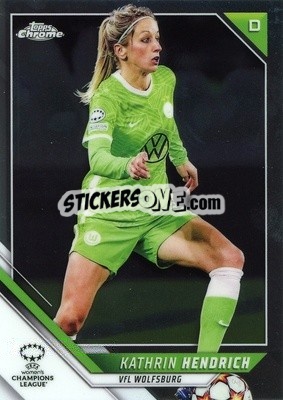 Sticker Kathrin Hendrich - UEFA Women’s Champions League Chrome 2021-2022 n. 61 - Topps