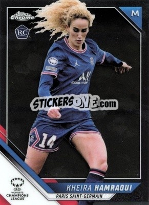 Sticker Kheira Hamraoui - UEFA Women’s Champions League Chrome 2021-2022 - Topps