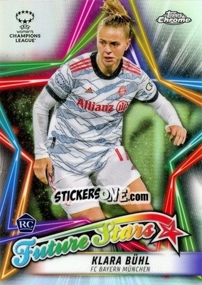 Sticker Klara Buhl - UEFA Women’s Champions League Chrome 2021-2022 n. FS-4 - Topps