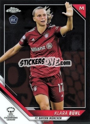Sticker Klara Buhl - UEFA Women’s Champions League Chrome 2021-2022 n. 13 - Topps