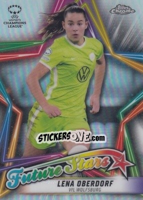 Sticker Lena Oberdorf - UEFA Women’s Champions League Chrome 2021-2022 n. FS-1 - Topps