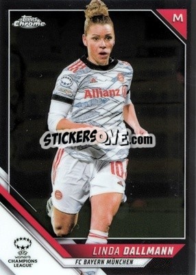 Sticker Linda Dallmann - UEFA Women’s Champions League Chrome 2021-2022 n. 49 - Topps
