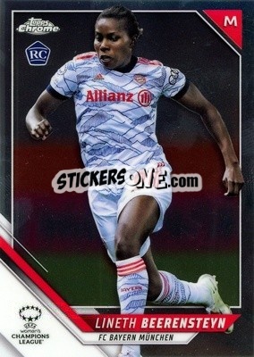 Sticker Lineth Beerensteyn - UEFA Women’s Champions League Chrome 2021-2022 n. 96 - Topps