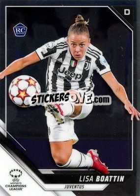 Figurina Lisa Boattin - UEFA Women’s Champions League Chrome 2021-2022 n. 35 - Topps