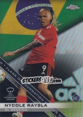Sticker Nycole Raysla - UEFA Women’s Champions League Chrome 2021-2022 n. FF-14 - Topps
