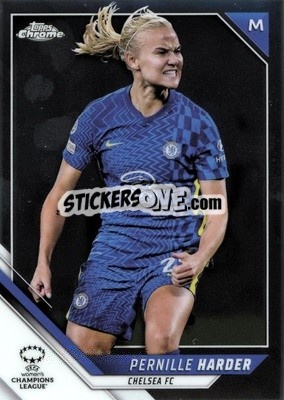 Sticker Pernille Harder - UEFA Women’s Champions League Chrome 2021-2022 - Topps
