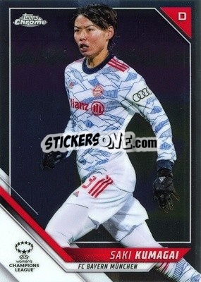Sticker Saki Kumagai - UEFA Women’s Champions League Chrome 2021-2022 - Topps
