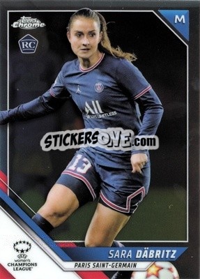 Sticker Sara Dabritz - UEFA Women’s Champions League Chrome 2021-2022 - Topps