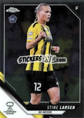 Sticker Stine Larsen - UEFA Women’s Champions League Chrome 2021-2022 - Topps