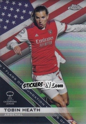Sticker Tobin Heath - UEFA Women’s Champions League Chrome 2021-2022 n. FF-8 - Topps