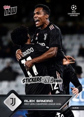 Sticker Alex Sandro - NOW UEFA Champions League 2021-2022 n. 19 - Topps