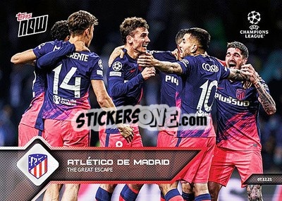 Sticker Atletico de Madrid - NOW UEFA Champions League 2021-2022 n. 94 - Topps