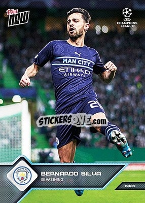 Figurina Bernardo Silva - NOW UEFA Champions League 2021-2022 - Topps