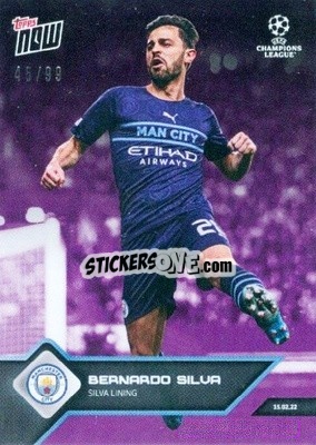 Sticker Bernardo Silva - NOW UEFA Champions League 2021-2022 n. 106p - Topps