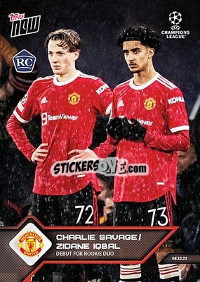 Sticker Charlie Savage / Zidane Iqbal - NOW UEFA Champions League 2021-2022 n. 99 - Topps