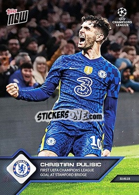 Sticker Christian Pulisic - NOW UEFA Champions League 2021-2022 - Topps