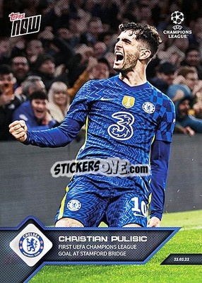 Sticker Christian Pulisic - NOW UEFA Champions League 2021-2022 n. 115 - Topps