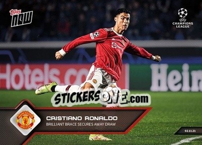 Sticker Cristiano Ronaldo - NOW UEFA Champions League 2021-2022 n. 61 - Topps