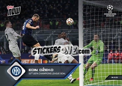 Sticker Edin Dzeko - NOW UEFA Champions League 2021-2022 - Topps
