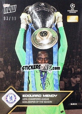 Sticker Edouard Mendy - NOW UEFA Champions League 2021-2022 n. 7b - Topps