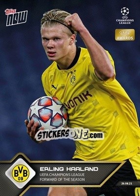 Cromo Erling Haaland - NOW UEFA Champions League 2021-2022 - Topps