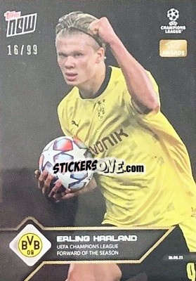 Cromo Erling Haaland - NOW UEFA Champions League 2021-2022 - Topps