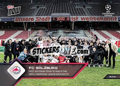 Sticker FC Salzburg - NOW UEFA Champions League 2021-2022 - Topps