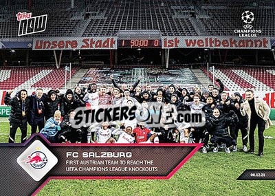 Sticker FC Salzburg - NOW UEFA Champions League 2021-2022 n. 101 - Topps