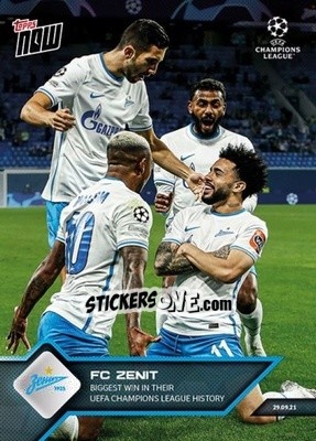 Cromo FC Zenit - NOW UEFA Champions League 2021-2022 - Topps