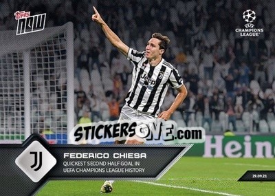 Sticker Federico Chiesa - NOW UEFA Champions League 2021-2022 - Topps