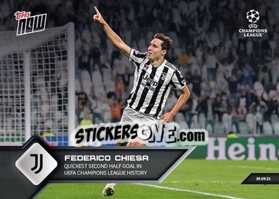 Sticker Federico Chiesa - NOW UEFA Champions League 2021-2022 n. 37 - Topps