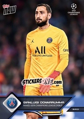 Sticker Gianluigi Donnarumma - NOW UEFA Champions League 2021-2022 - Topps