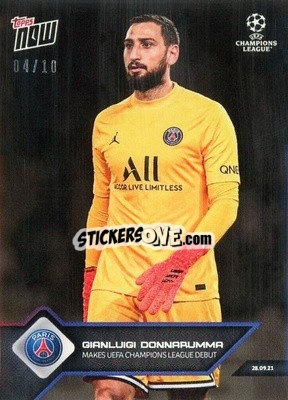 Sticker Gianluigi Donnarumma - NOW UEFA Champions League 2021-2022 n. 30b - Topps