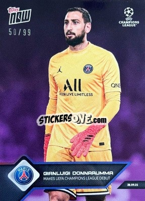 Cromo Gianluigi Donnarumma - NOW UEFA Champions League 2021-2022 - Topps