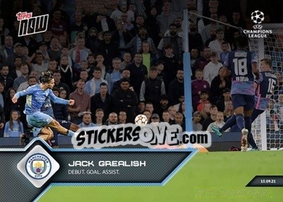 Sticker Jack Grealish - NOW UEFA Champions League 2021-2022 n. 23 - Topps
