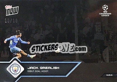 Sticker Jack Grealish - NOW UEFA Champions League 2021-2022 - Topps