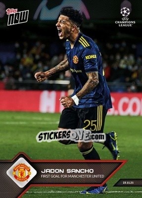 Sticker Jadon Sancho - NOW UEFA Champions League 2021-2022 n. 70 - Topps