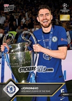 Sticker Jorginho - NOW UEFA Champions League 2021-2022 n. 6 - Topps